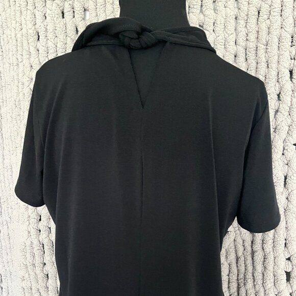 Banana Republic Factory Black Pleated Back Tee Medium - Picture 7 of 9